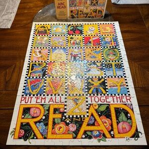 Vintage Springbok "ABC Read" by Mary Engelbreit Puzzle 400 Pieces Family Puzzle